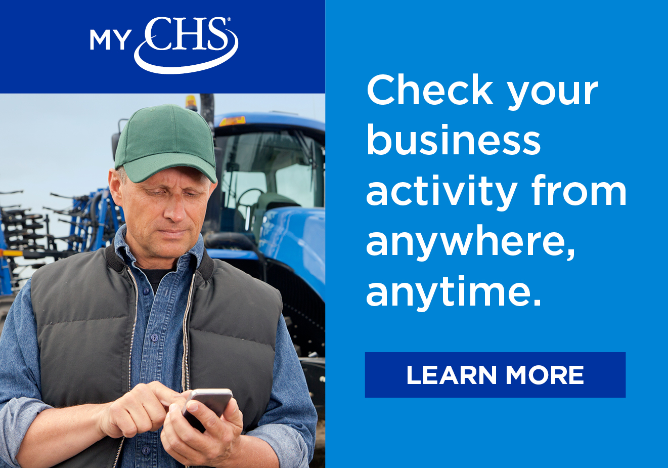 Check your business activity from anywhere, anytime with the MyCHS Customer App